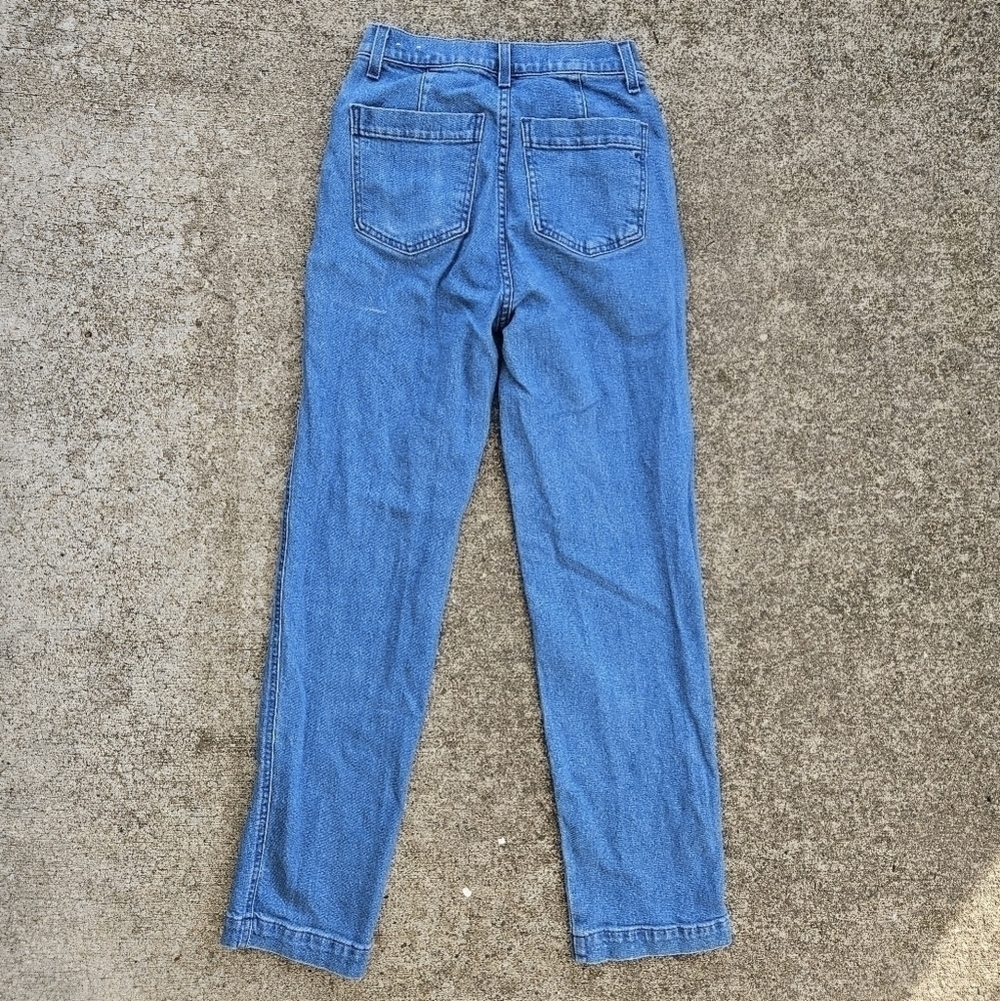 MADEWELL Straight Jean Medium Blue Indigo Wash: Seamed Edition Women's Size 23 - Picture 14 of 16
